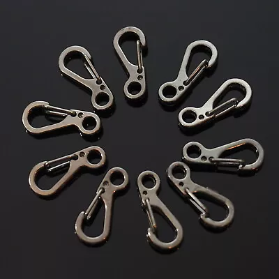 10x PCS SF Spring Backpack Paracord Clasps Clips Hiking Carabiner EDC Keychain • $7.49