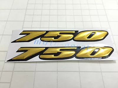 Raised 3D Emblem Chrome Gold Decal For GSX-R GSXR750 Gas Tank Fairing Sticker • $13.78