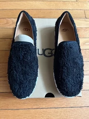 UGG Ricci Faux Fur Slip On Sneaker Black Size 8.5 NWB • $74.99