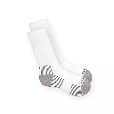 3 Pair EcoSox DIABETIC (M L XL) Bamboo Viscose Crew Socks White -JAFFO • $32.99