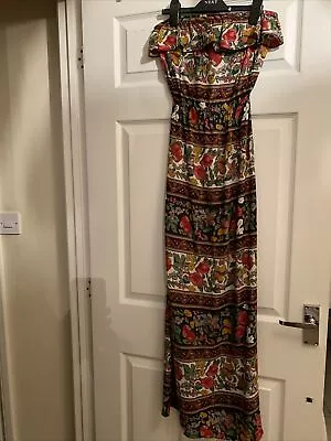 Women's Multi MISS SELFRIDGE Strapless Long Dress UK 8 • £8
