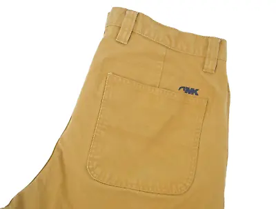 MOUNTAIN KHAKIS Men's Flat Front Chino / Khaki Pants SIZE 38/30 Tan • $24.99