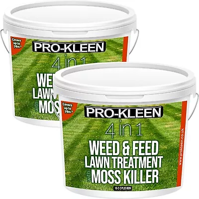 ProKleen Weed & Lawn Feed Moss Killer Treatment Grass Iron Fertiliser NPK 5KG • £22.95