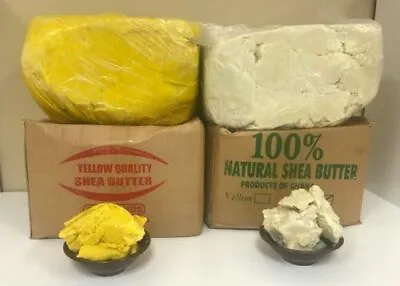 $93.75 • Buy RAW AFRICAN SHEA BUTTER Unrefined Organic 100 % Pure GHANA Choose SIZE And COLOR