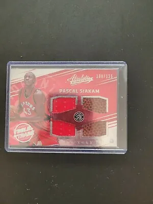 $50 • Buy 2016 Absolute Tools Of The Trade Materials Quad /125 Pascal Siakam #20 Rookie RC