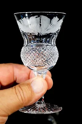 £75.23 • Buy Beautiful Edinburgh Crystal Thistle Sherry Glass