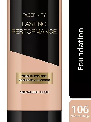 Max Factor Lasting Performance Foundation - Natural Beige (35 Ml) Free Shipping • $17.35