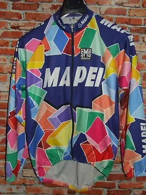 Mapei SANTINI Windstopper Bike Cycling Jersey Shirt Maillot Cyclism Size M • $39.09
