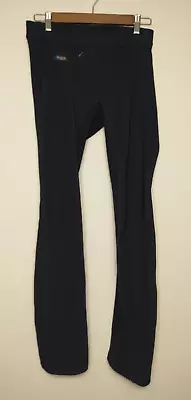 Irideon Riding Gear Womens Leggings Navy Blue Suede Patches Elastic Waist L Long • $24.99