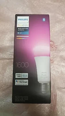 $77 • Buy Philips Hue White & Colour Ambiance Single Smart Bulb LED [E27 Screw . RRp $110
