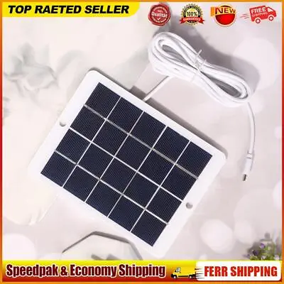 3W 5V Portable Micro USB Solar Panel Charger Phone Light Power Supply Accessory • £9.53