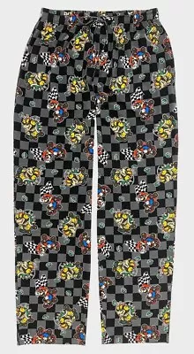 Official Nintendo Super Mario Kart Black Comfy Pajama Lounge Pants! • $15.99