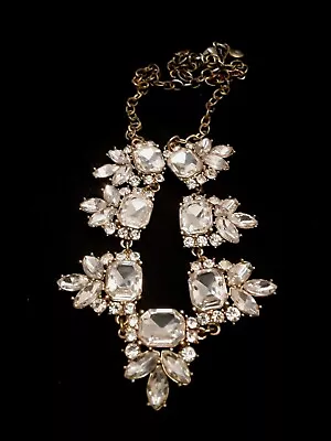 J Crew Gold Tone Crystal Necklace • $24.90