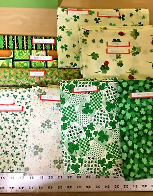 Sewing Fabric Material Lot Saint Patrick's Day 9 Prints Over 8 Yards • $24.99