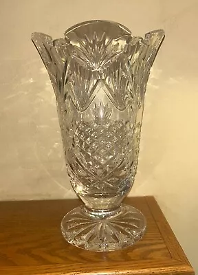 Waterford Crystal Laurel Wreath 10  Cut Flower Vase - Ireland • $125