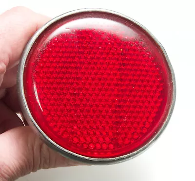 Vintage Original GLASS 3.25  RED Rear Reflector For Sting Ray Crate Cruiser 1970 • $29.95