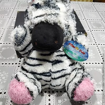 My Pillow Pets Zebra 10  Plush New With Tags Stuffed Animal Vintage 2010 • $15.40