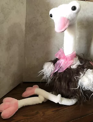 Ostrich Plush 24  Stuffed Animal Hard Neck With Adorable Floppy Legs! • $16.99
