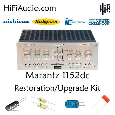 Marantz 1152DC Amplifier Rebuild Restoration Service Kit Repair Filter Capacitor • $185