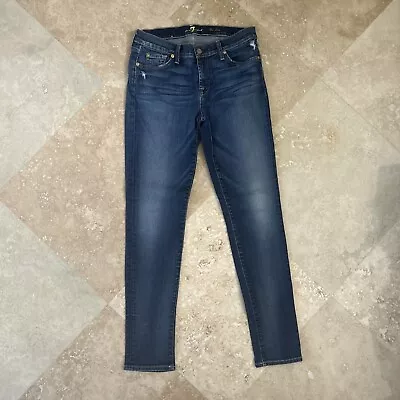 7 For All Mankind The Slim Cigarette Women's Medium Wash Jeans Size 29 • $9.99