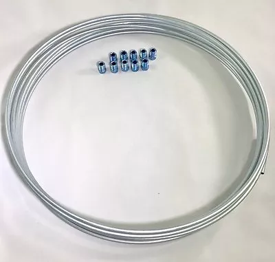 25 Ft 3/16  Brake Line Tubing W/ Metric Invert Flare Fittings. 10 X 1 Mm. • $21.95