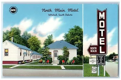 C1940's North Main Motel Exterior Roadside Mitchell South Dakota SD Postcard • $29.95
