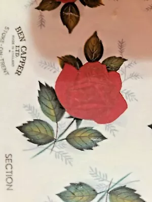 Ceramic Decals Vintage Red Rose • $3