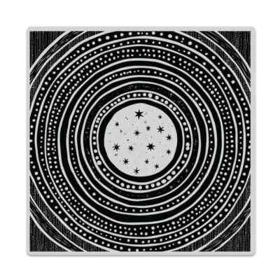 Hero Arts  STARRY MOON  Background Cling Bold Prints Stamp 6 X6  2023 • $11.95