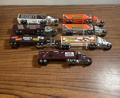 Lot Of 7 Semi-Truck Matchbox Roadchamps Hershey Reeses. • $44.99