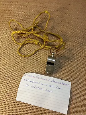 Vintage  Boy Scouts Of America Whistle And Lanyard • $19.95