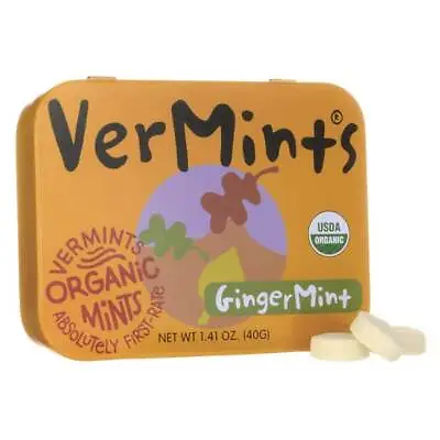 VerMints All Natural Breath Mints - Gingermint 1.41 Oz Pkg • $5.34