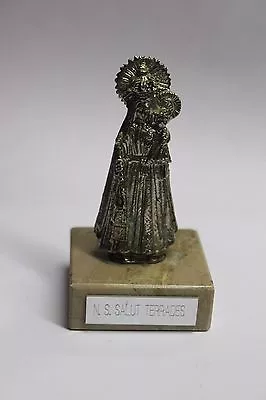 Miniature Vintage Our Lady Of Salut Terrades Santa Magdalena Statue Santuari #61 • $80