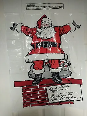 £12.99 • Buy 2 Vintage 1980’s Plastic Toy  Sacks X2 Bags - Santa - Father Christmas Sack 