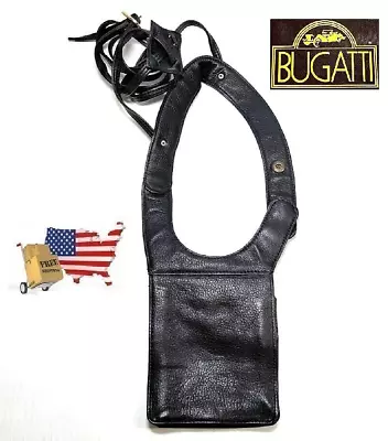 REAL LEATHER Men's Underarm Shoulder Anti-Theft Bag Pouch Wallet By BUGATTI NEW • $13.75