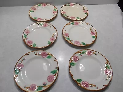 6 Metlox Pottery Camellia Bread & Butter Plates 6 1/4  • $22.50