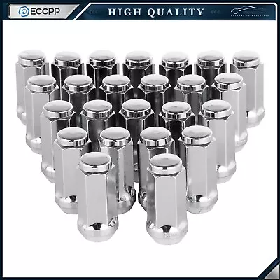 24 Chrome Acorn Lug Nuts M14x1.5 1.9  For Chevy Silverado 1500 Avalanche Tahoe • $24.95