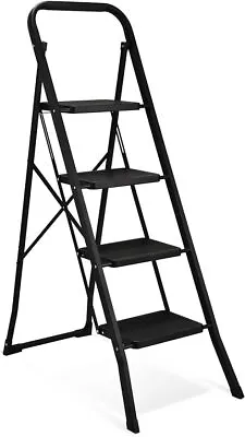 Step Ladder 4 Step Folding With Anti-Slip Pedal Lightweight 4 Step Ladder • $49.39