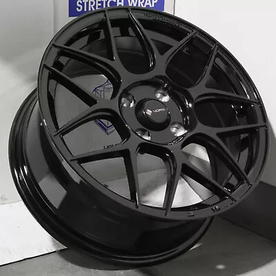 15x7 Black Wheels Vors LT27 4x100 40 (Set Of 4)  73.1 • $429