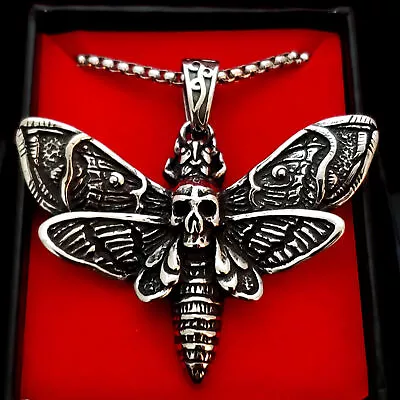Death Moth Pendant V2 Goth Punk Occult Alternative Dark Pagan • $30