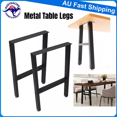 2x H Shape Coffee Dining Table Legs Steel Metal Industrial Vintage Bench 72CM AU • $75.90