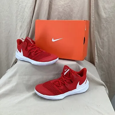 Nike Shoes Women's 9.5 Red/White Zoom Hyperspeed Court Volleyball Athletic • $45.52