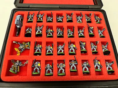 $1000 • Buy Warhammer 40k Space Wolves Marines Painted Army W/ Games Workshop Carrying Case