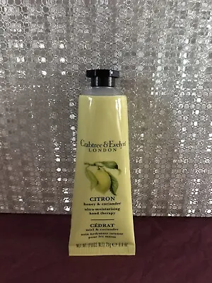 Crabtree & Evelyn Citron Honey & Coriander Hand Therapy 25g New And Sealed • £14.99