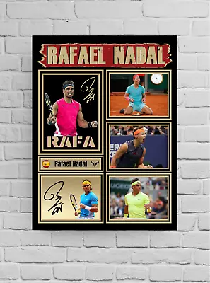 Rafael Nadal RafaTennis A4/A3 Signed Print - Unframed/Framed Autograph Gift #26 • £6.99