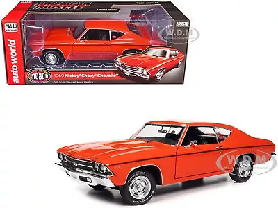 1969 Chevrolet Nickey Chevelle Hugger Orange  Mcacn  1/18 Car Auto World Amm1307 • $99.99