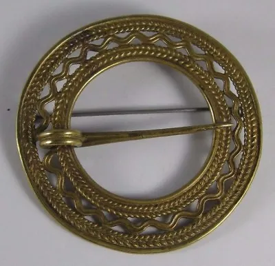 Vintage Kalevala Koru Bronze Brass Finland Celtic Style  Pin Brooch FINLAND • $67.88