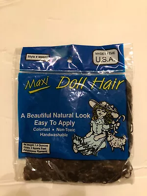 Maxi Doll Hair - Chocolate- 1.4 Oz - Factory Sealed - Made In The USA • $9.88