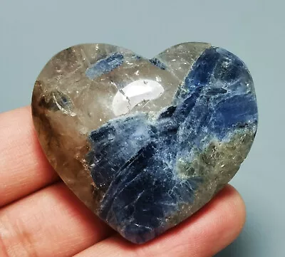 Very Rare Natural Blue Kyanite In Quartz Sphere Heart Quartz Crystal Healing • $3.25