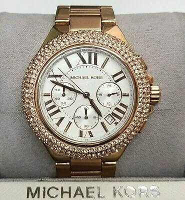 Michael Kors MK5636 Women's Camille Rose Gold-Tone Stainless Steel Watch • $99