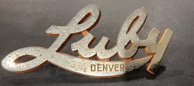 Luby--Denver--Metal Dealer Emblem Car  Vintage SM6320 • $18.99